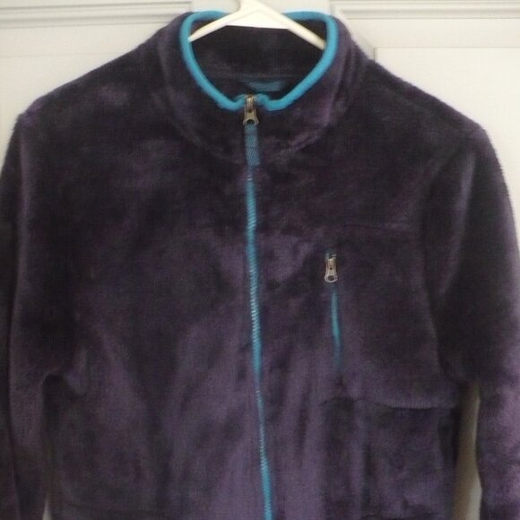 Ladies Navy & Blue Fleece Jacket by Cat & Jack Size L 12-14 - Picture 2 of 5